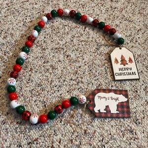 Christmas 🎄 bead garland.